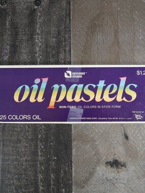 Skylight Studio Vintage Oil Pastels 25 Colors NonToxic American Greetings Sticks